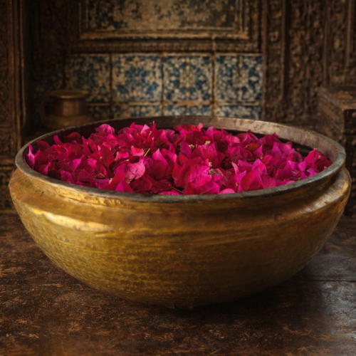 Large Size Traditional Brass Urli / Vase (Antique Finish)