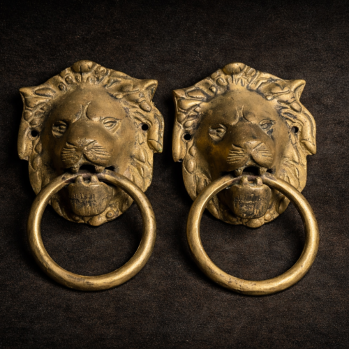 Vintage brass door knobs