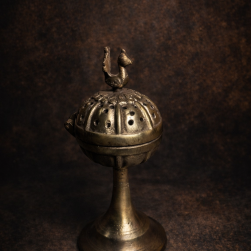 Vintage Bronze Dhoopdaan (Traditional Incense Burner)