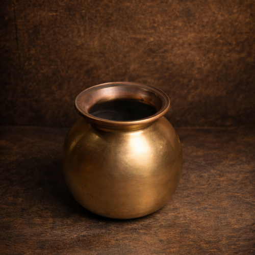 Solid Brass Pot (Antique Finish)