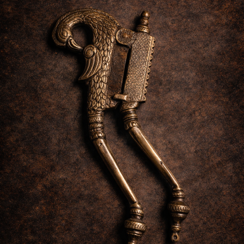 Antique Hand-Carved Nut Cutter (Figural Design)