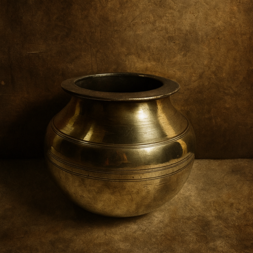 Vintage bronze haandi