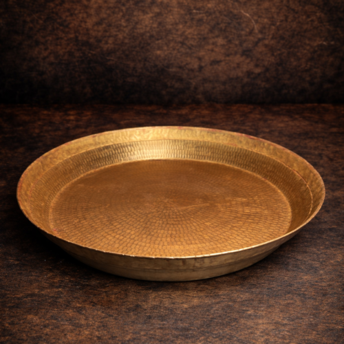 Vintage Hand-Hammered Brass Parat (Large Size)