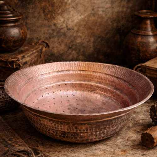 Vintage copper chalni