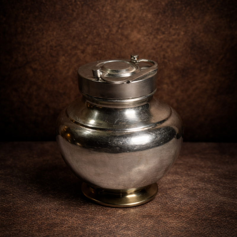 Vintage Brass Holly Water Pot