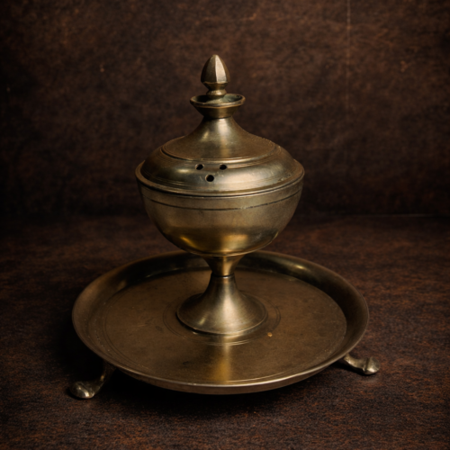 Vintage brass agarbatti stand