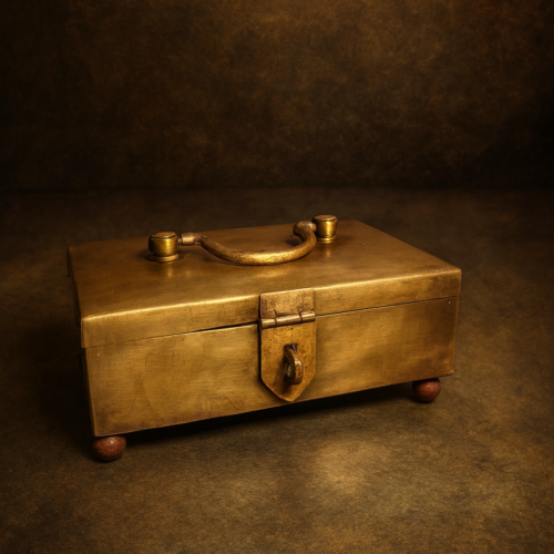 Antique Brass Jewellery / Utility Box