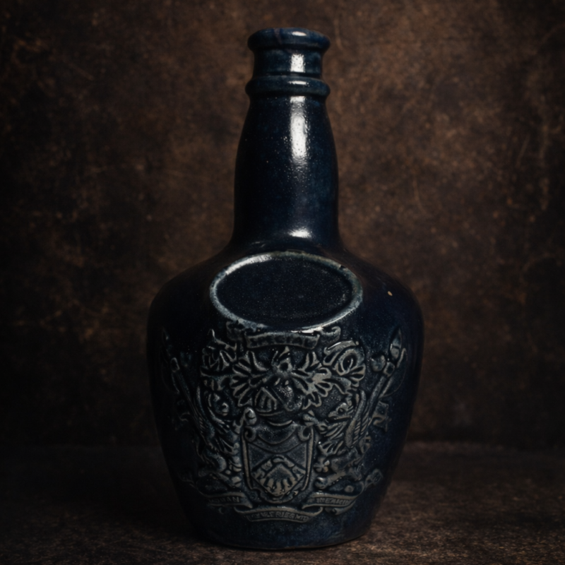 Royal Embossed Stoneware Decanter