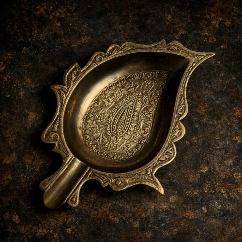 Vintage Kaansa (Bronze) Leaf Ashtray
