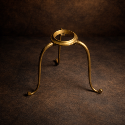 Vintage Foldable Brass Pot Stand