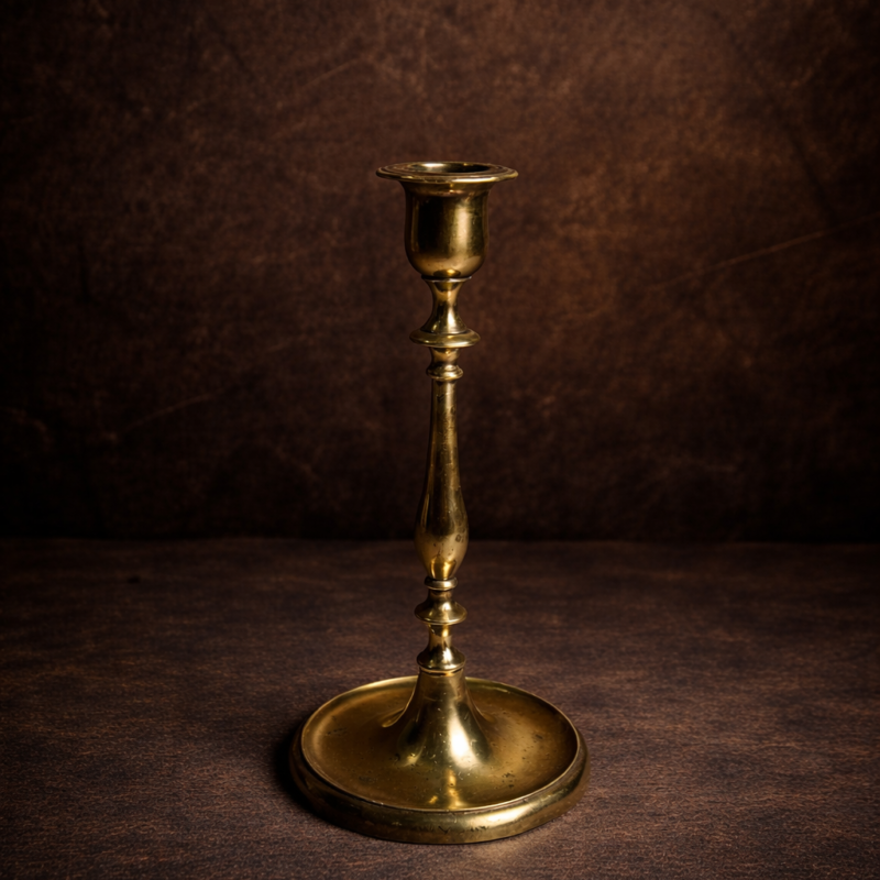 Vintage Brass Candle Stand – Antique Handcrafted Collectible