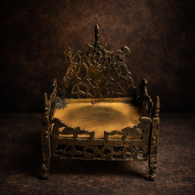 Vintage Brass Pooja Singhasan