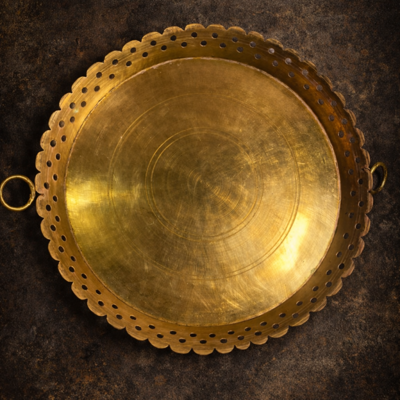 Vintage Brass Pooja Thali
