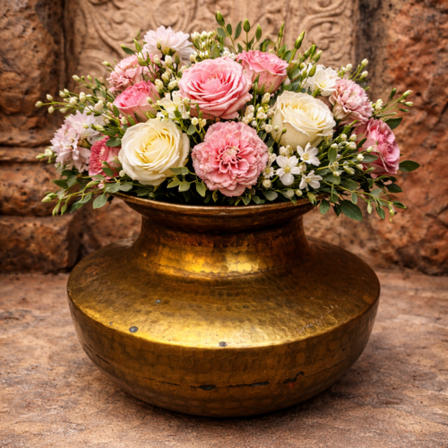 Antique brass beautiful pot