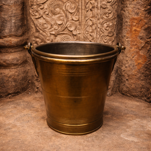 Vintage brass bucket
