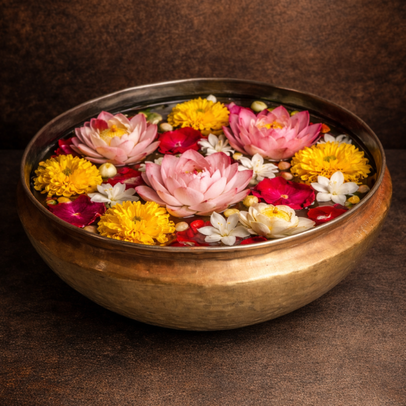 Brass Urli / Bowl – Traditional Handcrafted Décor Piece