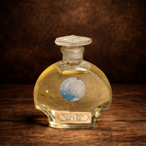 Vintage Perfume Water Bottle – Made in Japan | Original Glass Bottle with Label