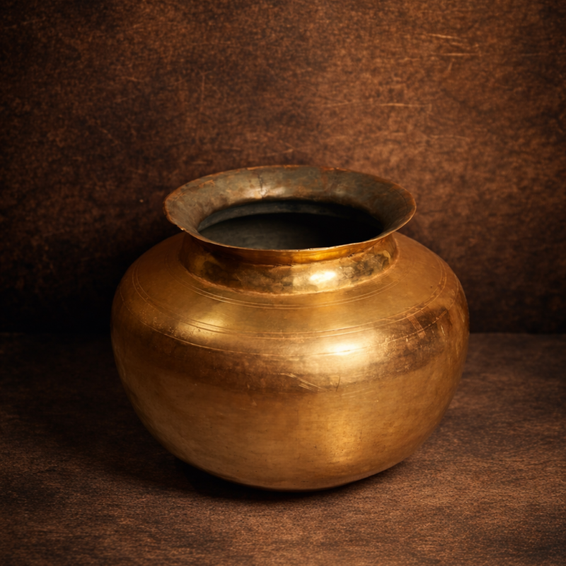 Vintage brass beautiful pot