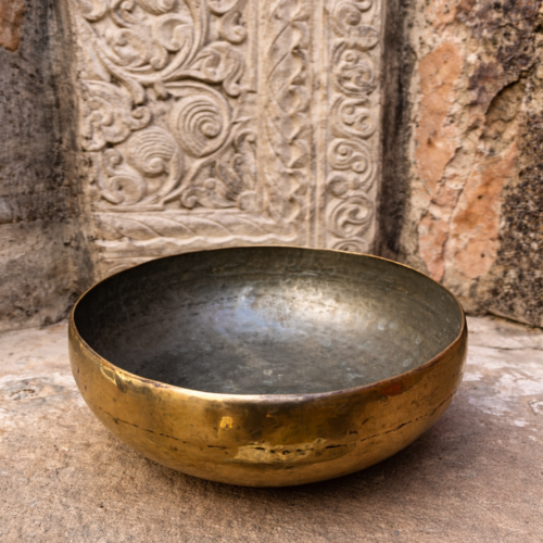 Vintage brass kadhai