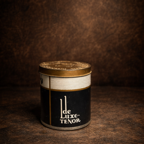 Vintage “De Luxe Tenor” Cigarettes Tin (Black & Gold Edition)