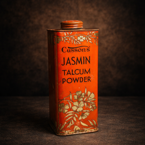 Vintage Cussons “Jasmin Talcum Powder” Tin (Made in England)