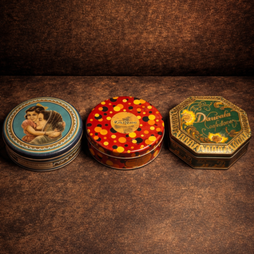 Set of 3 Vintage Confectionery / Biscuit Tins (Rare Collection)