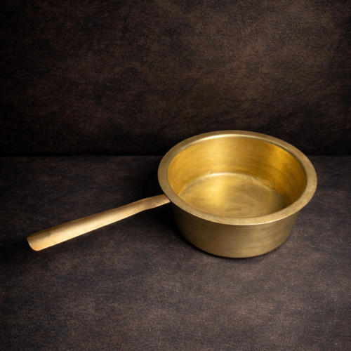Vintage brass tea pan