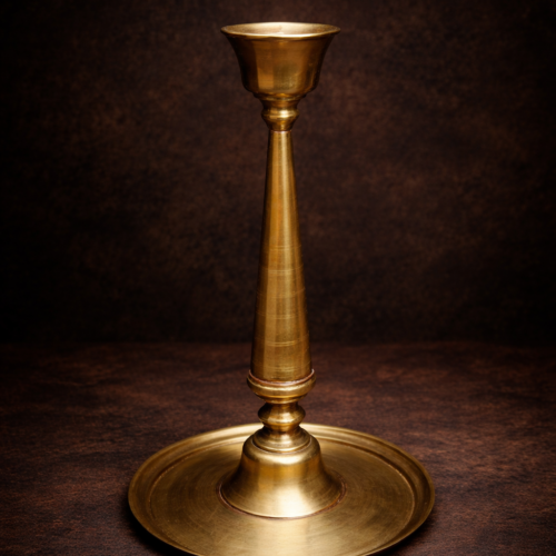 100+ Years Old Antique Brass Divat (Diya Stand)