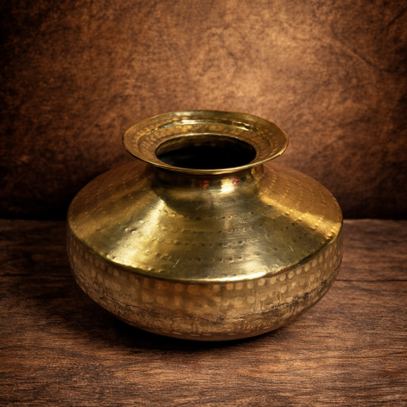 Vintage brass beautiful pot (matka)