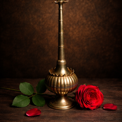 Vintage Brass Rose Water Sprinkler (Gulab Pash) – 80+ Years Old