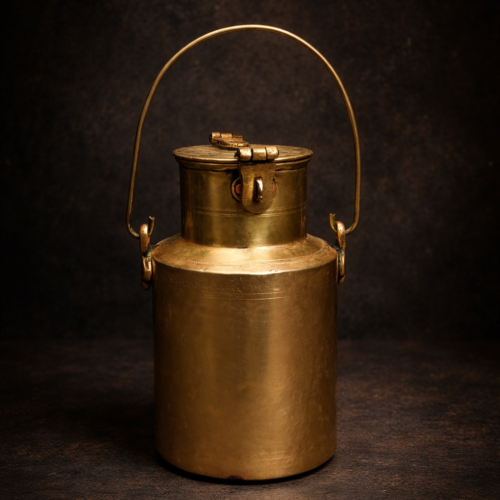 Vintage brass milk can (barni)
