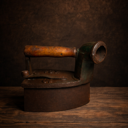Vintage Coal Iron Press (Charcoal Iron) – 100+ Years Old | Original Antique Piece