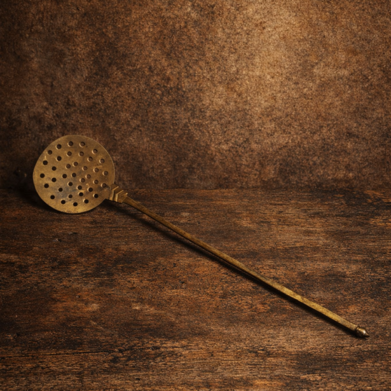 Vintage brass jaali ladle