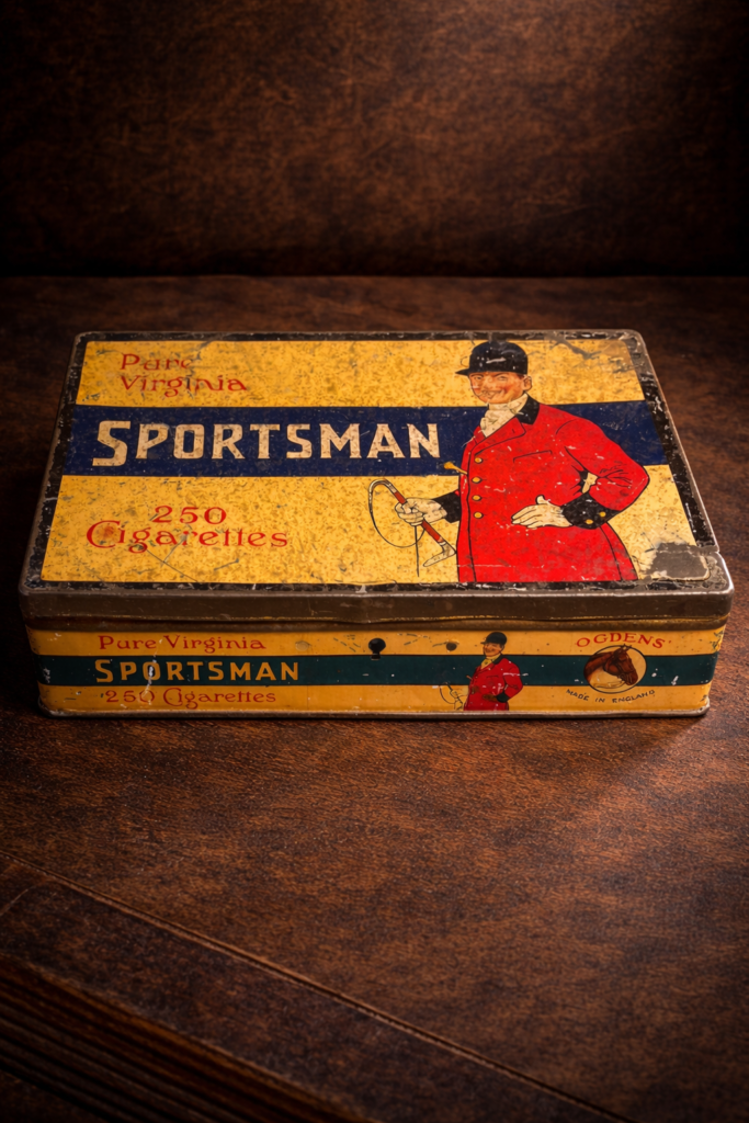 sportsman tobacco tin Extra Mild Vintage Ogdens Sportsman Cigarette Tin