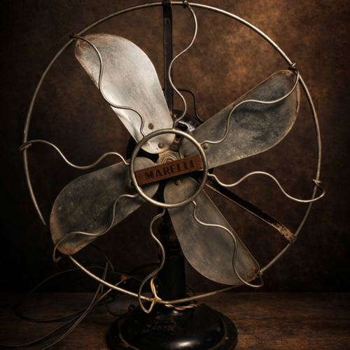 Vintage Marelli Electric Table Fan – Working Condition | Made in Italy | Large Size Rare Collectible