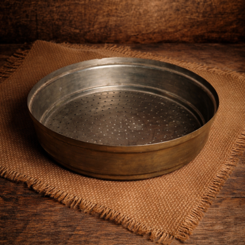 Vintage brass strainer (chalni)