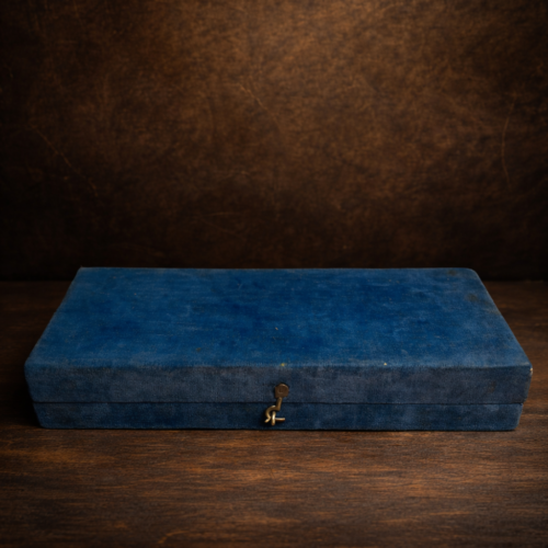 Vintage Velvet Jewellery Storage Box (Original)