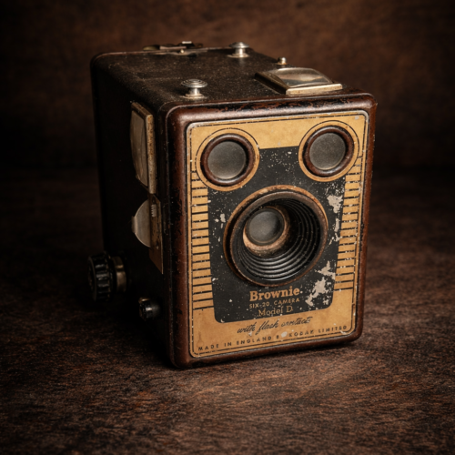 Vintage Kodak Brownie Box Camera (Model D)