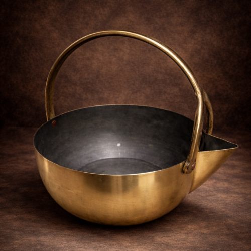 Vintage brass daal server (basket)