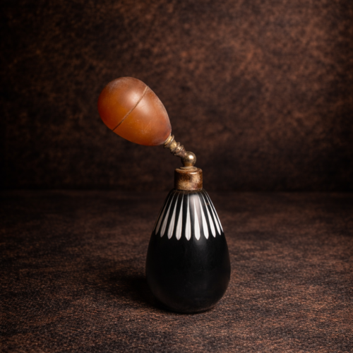 Vintage Cut Glass Perfume Atomizer (Bulb Spray | Hand-Cut Crystal | Collectible))