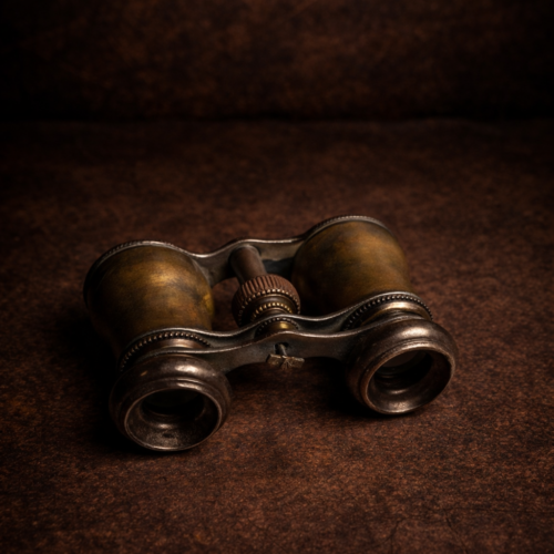 Antique Brass Opera Binoculars (Baby Size | Vintage Theatre Glasses)