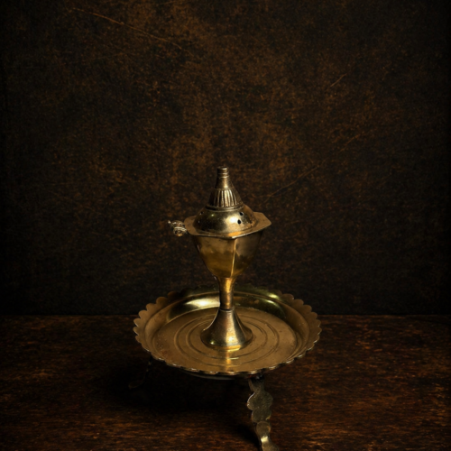Vintage brass agarbatti stand