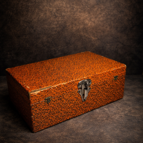 Vintage Velvet-Lined Jewellery Storage Box – Large Size Antique Case