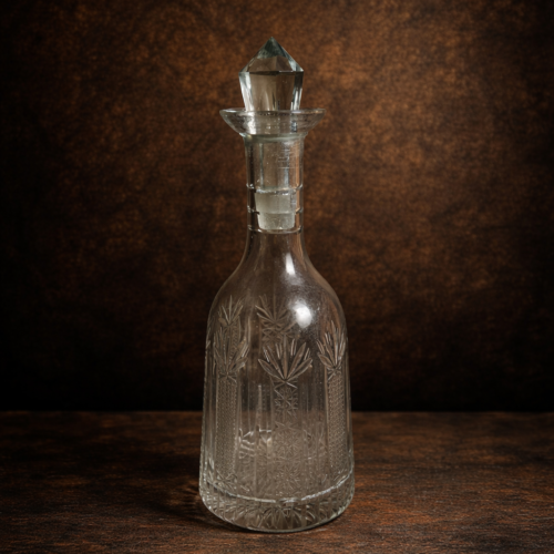 Antique Cut Glass Decanter / Perfume Bottle
