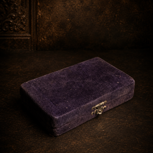 Rare Vintage Velvet Ring Storage / Display Box
