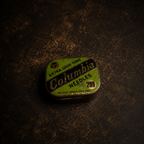 Vintage Columbia Gramophone Needle Tin Box | Original Collectible Metal Case