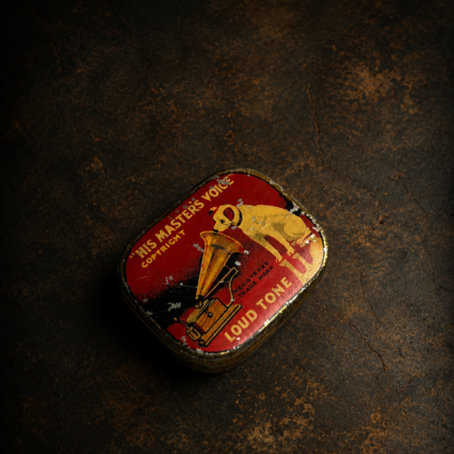 Rare Antique HMV Gramophone Needle Tin Box | “His Master’s Voice” Loud Tone Needle Case | Vintage Collectible