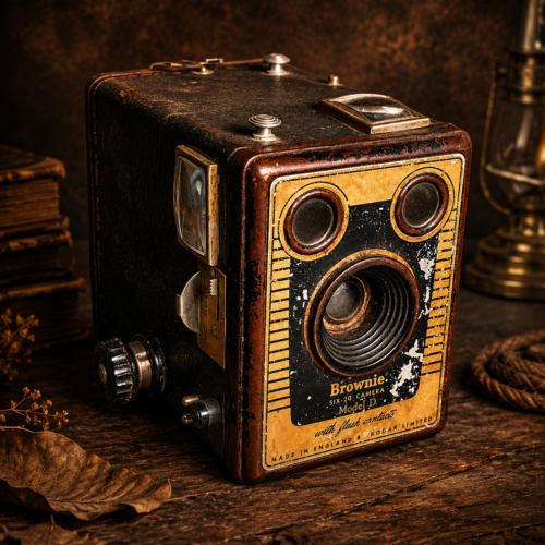 Rare Antique Kodak Brownie Six-20 Camera – Model D