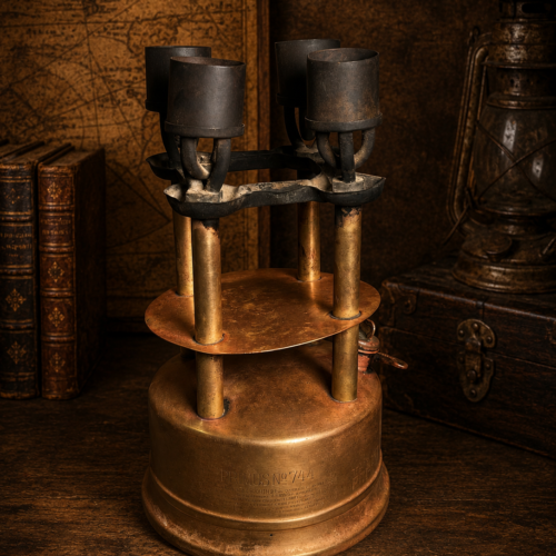 Vintage Primus No. 744 Brass Stove Heater / Laboratory Burner – Swedish Antique