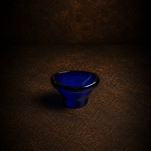 Vintage Cobalt Blue Glass Eye Bath Cup / Eye Medicine Glass